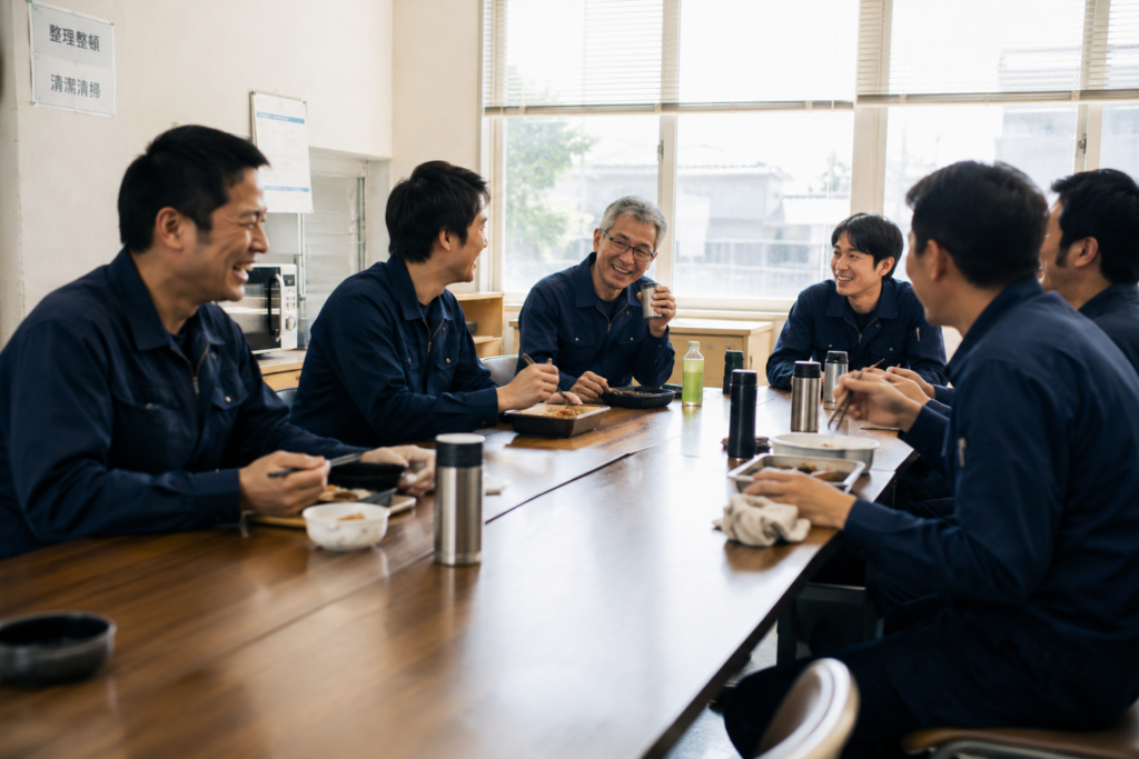 食堂での昼休み